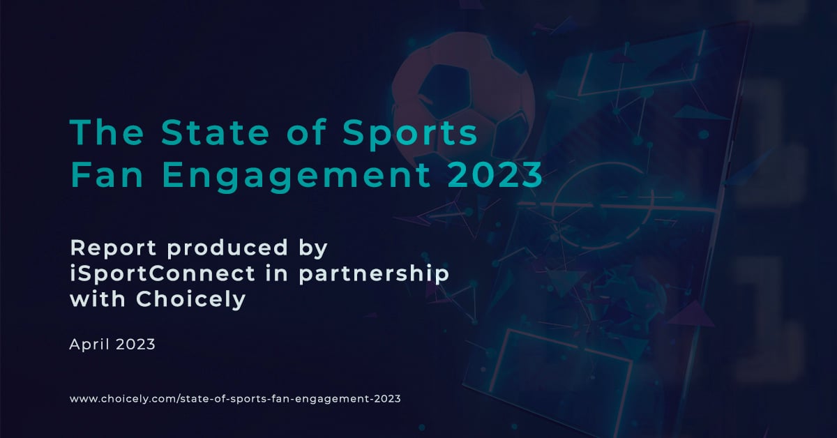 The cover of the State of Sports Fan Engagement 2023